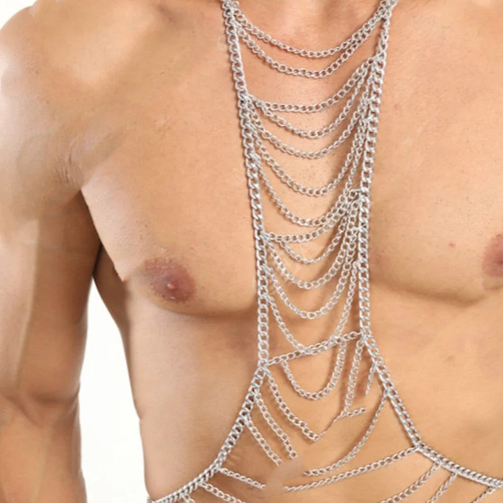 Mens Festival Body Chain