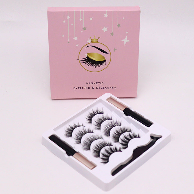 Magnetic Waterproof Eyelashes and Magnetic Eyeliner Set