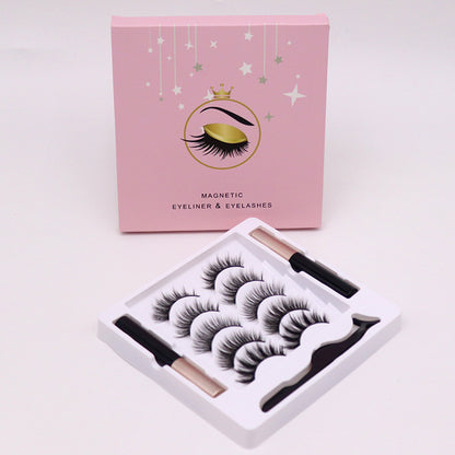 Magnetic Waterproof Eyelashes and Magnetic Eyeliner Set