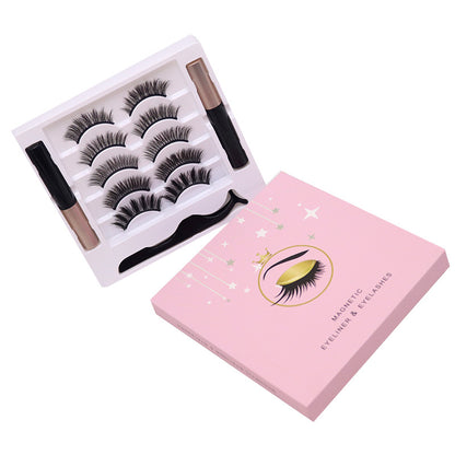 Magnetic Waterproof Eyelashes and Magnetic Eyeliner Set
