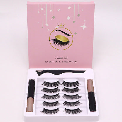 Magnetic Waterproof Eyelashes and Magnetic Eyeliner Set