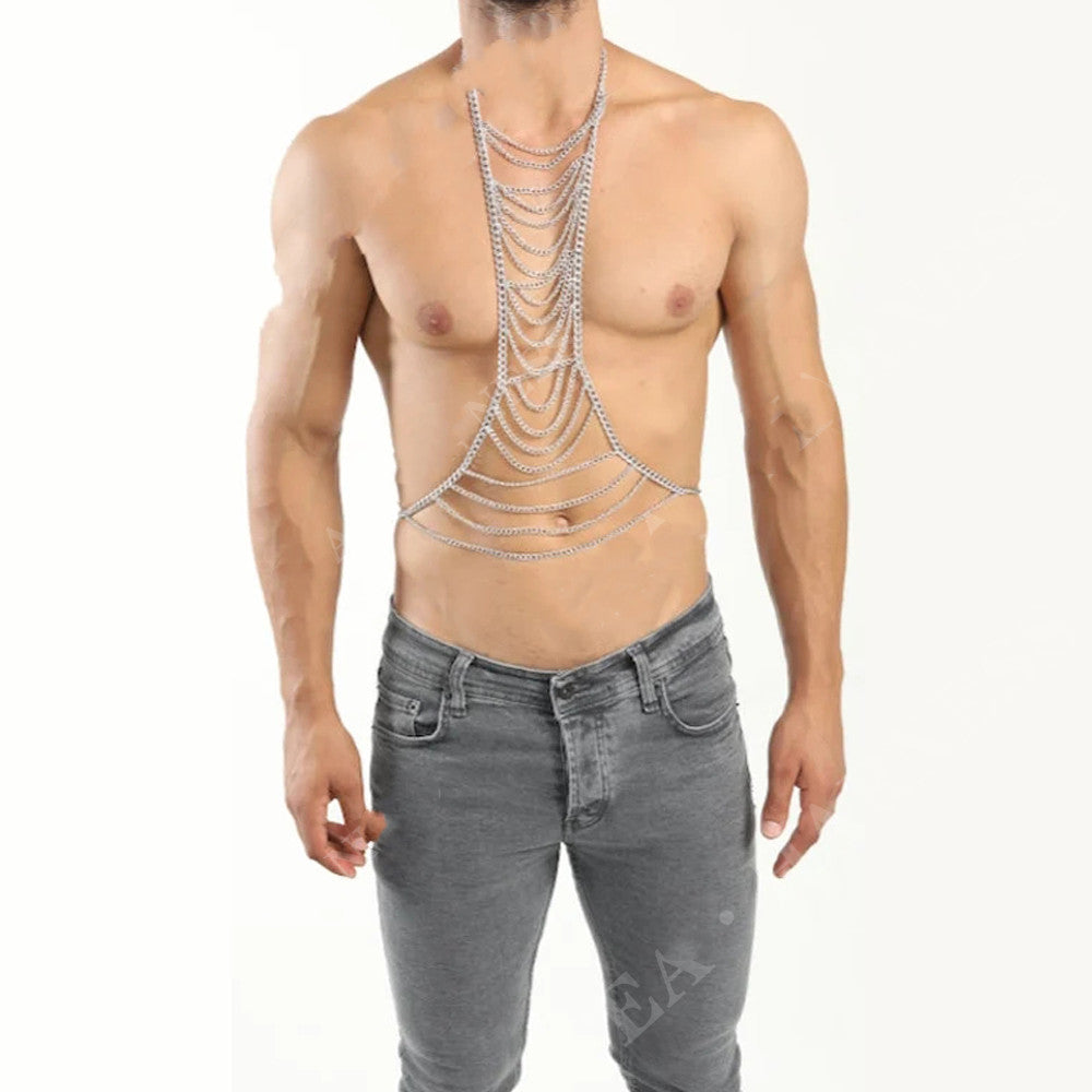 Mens Festival Body Chain