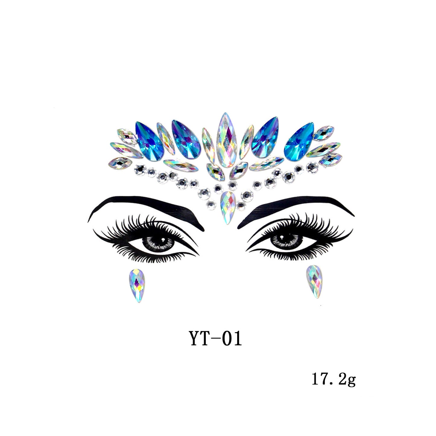 Rhinestone Face Sticker