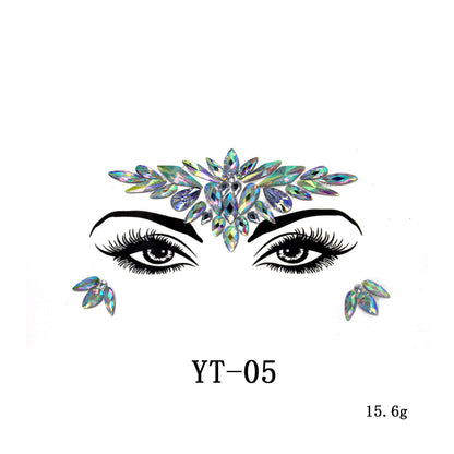 Rhinestone Face Sticker