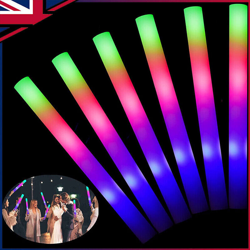 20 x Light Up LED Foam Stick