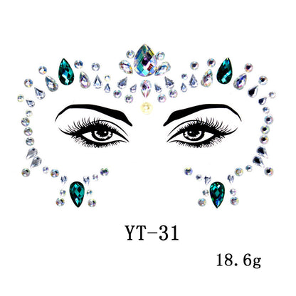 Rhinestone Face Sticker