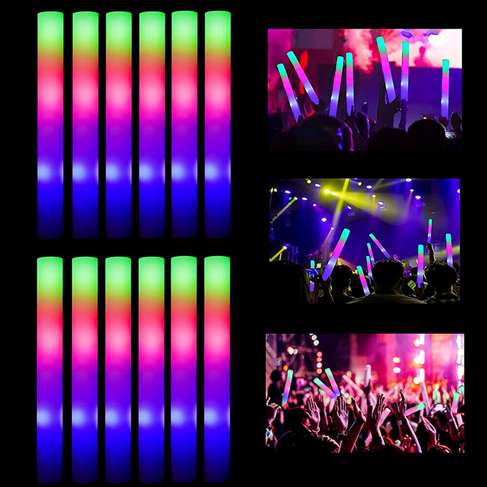 20 x Light Up LED Foam Stick