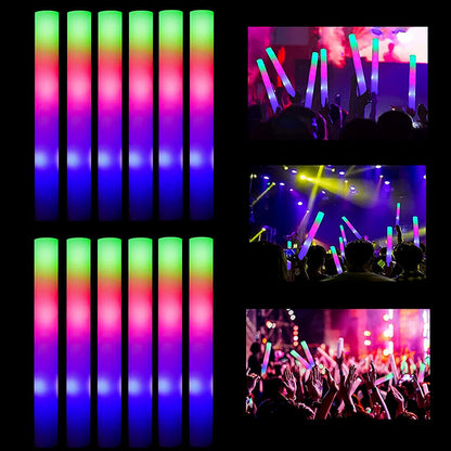 20 x Light Up LED Foam Stick