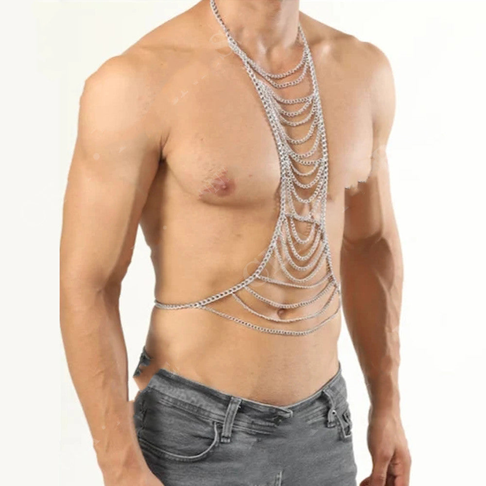 Mens Festival Body Chain