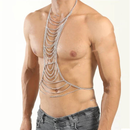 Mens Festival Body Chain
